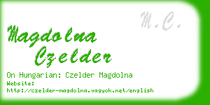 magdolna czelder business card